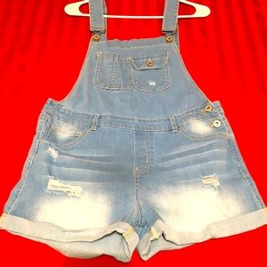 Jean Overall Shorts